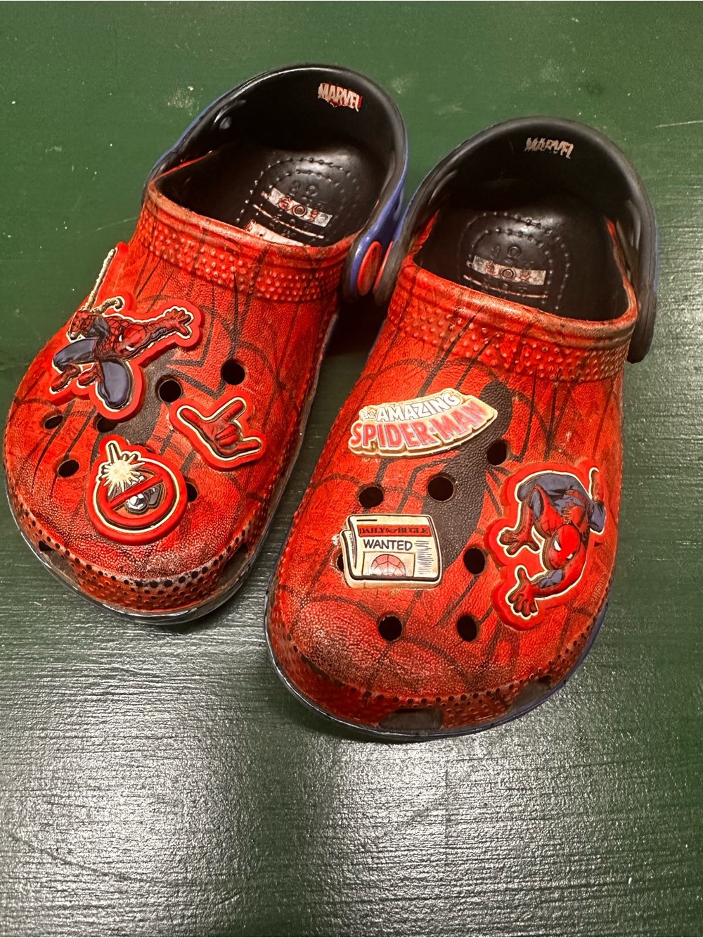 Marvel Spider-Man Red and Black Kids Clog Sandals